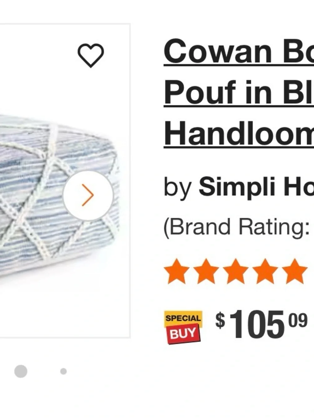 Ottoman Puff/Pouf